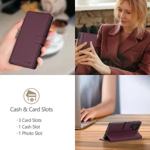 Tech-Protect Wallet knižkové puzdro na Samsung Galaxy A26 5G / A17 4G / 5G, bordové