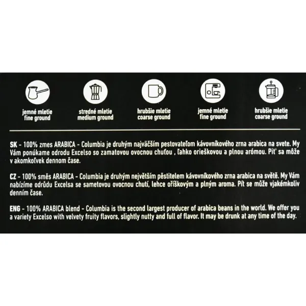 Zrnková káva Veronia COLUMBIA - CV 1kg