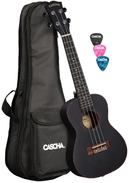 Cascha HH 2300L Concert Mahogany LH Black
