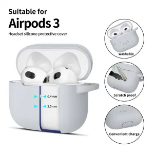 Tech-Protect Silicone Hook puzdro na Apple AirPods 3, sivé