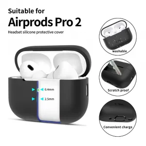 Tech-Protect Silikónové puzdro, Apple AirPods Pro 1 / 2, čierne