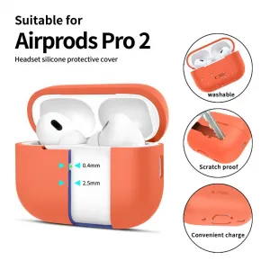 Tech-Protect Silikónové puzdro, Apple AirPods Pro 1 / 2, oranžové