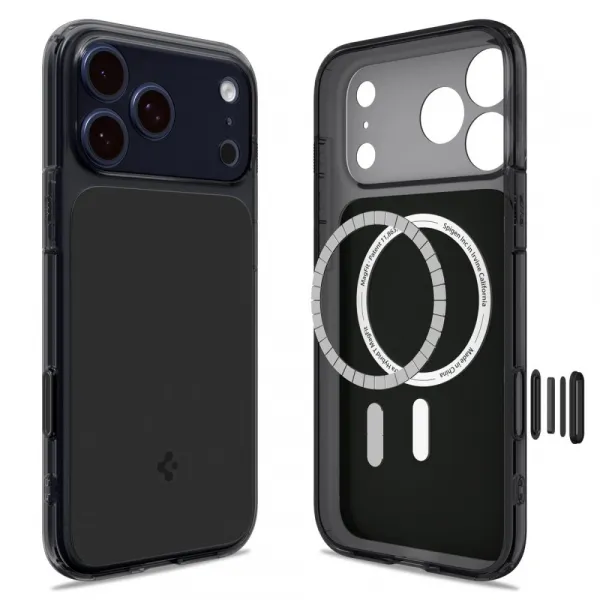 Spigen Ultra Hybrid "T" Mag s MagSafe, iPhone 17 Pro, čierny