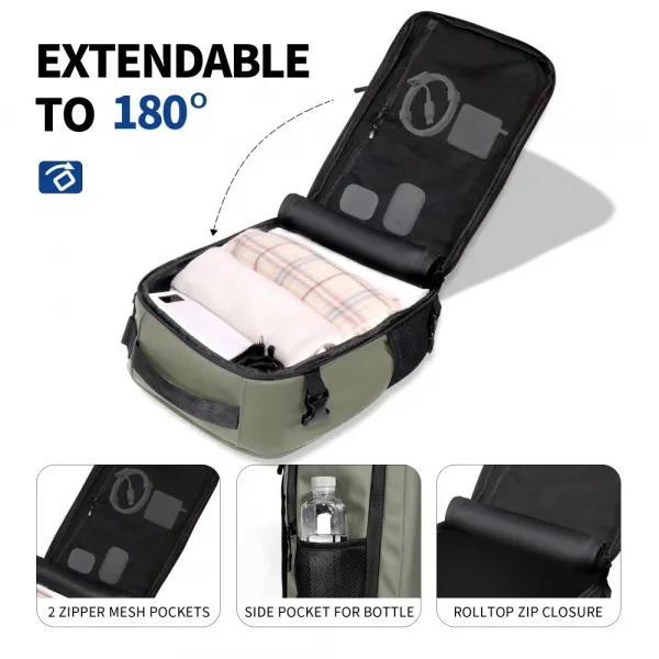 Tech-Protect Defender S50 Cestovný batoh na notebook 20L 40×20×25, zelený