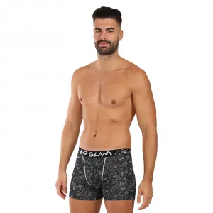Pánske boxerky 69SLAM Gilbert fit bamboo SKULLER (MPBSUR-BB) M, trenky