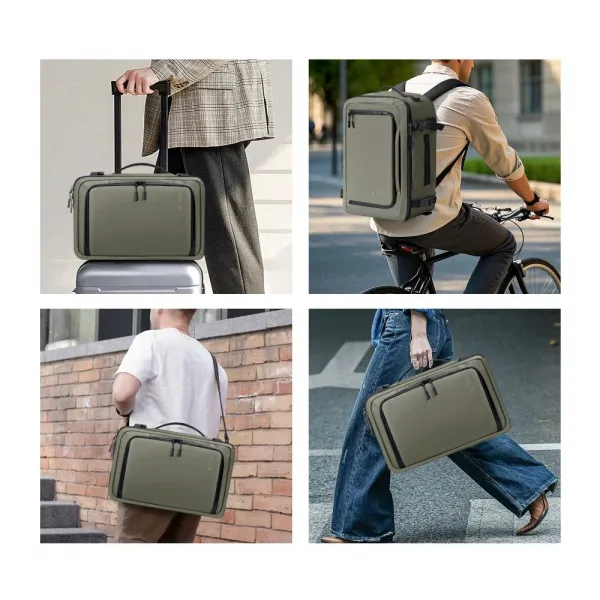 Tech-Protect Defender S50 Cestovný batoh na notebook 20L 40×20×25, zelený
