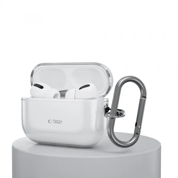 Tech-Protect FlexAir puzdro, Apple AirPods Pro 3, priehľadné