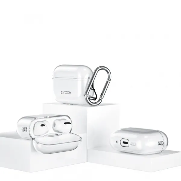 Tech-Protect FlexAir puzdro, Apple AirPods Pro 3, priehľadné