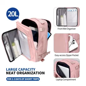Tech-Protect Defender S50 Cestovný batoh na notebook 20L 40×20×25, ružový