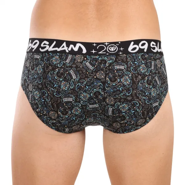 Pánske slipy 69SLAM Andreas hip bamboo SKULLER (MBFSUR-BB) M