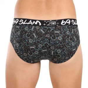 Pánske slipy 69SLAM Andreas hip bamboo SKULLER (MBFSUR-BB) M