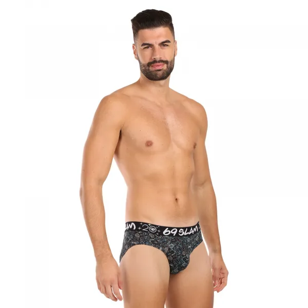 Pánske slipy 69SLAM Andreas hip bamboo SKULLER (MBFSUR-BB) M