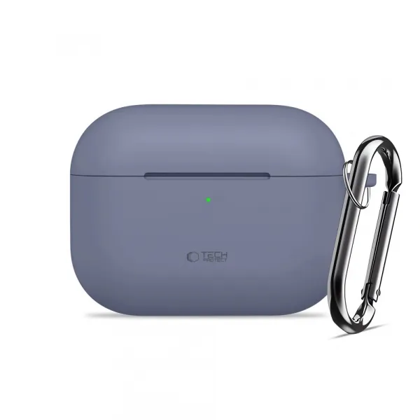 Tech-Protect Silikónové puzdro, Apple AirPods Pro 3, svetlo modré