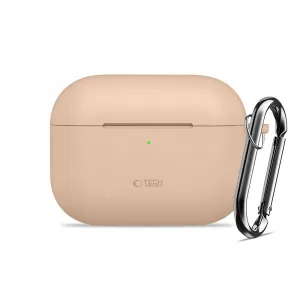 Tech-Protect Silikónové puzdro, Apple AirPods Pro 3, béžové