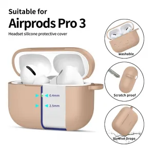 Tech-Protect Silikónové puzdro, Apple AirPods Pro 3, béžové