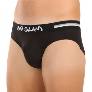 Pánske slipy 69SLAM Hanry plain bamboo hip čierne (MBCPLN-BK) M