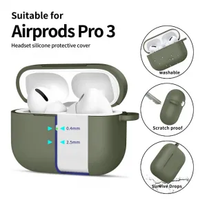 Tech-Protect Silikónové puzdro, Apple AirPods Pro 3, zelené
