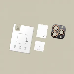 Tech-Protect CamRing Fit ochranné sklo na kameru na iPhone 14/15/16/17 Pro / Max, oranžové