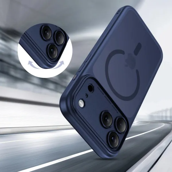 Tech-Protect MagPeak MagSafe CC kryt na iPhone 17 Pro, modrý