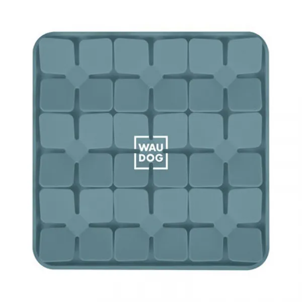 Silikónová čuchacia podložka pre mačku alebo psa sivá