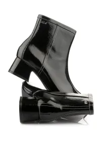 Členková Obuv Karl Lagerfeld Bonnie Ankle Zip Boot Black Lthr