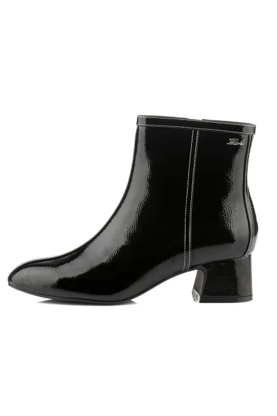 Členková Obuv Karl Lagerfeld Bonnie Ankle Zip Boot Black Lthr