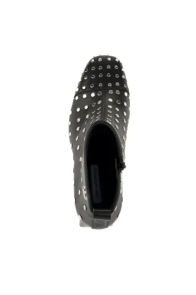 Členková Obuv Karl Lagerfeld Beata Studs Ankle Zip Black Lthr W/Silver
