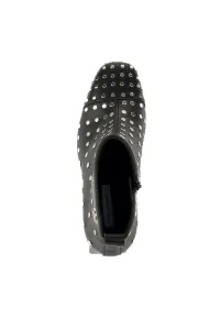 Členková Obuv Karl Lagerfeld Beata Studs Ankle Zip Black Lthr W/Silver