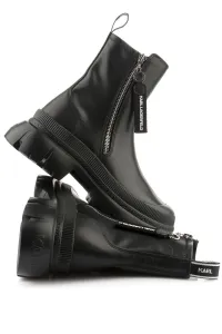Členková Obuv Karl Lagerfeld Trekka Max Hi Ankle Zip Boot Black Lthr