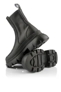 Členková Obuv Karl Lagerfeld Trekka Max Hi Ankle Zip Boot Black Lthr