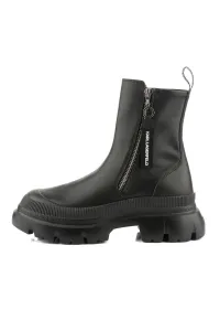Členková Obuv Karl Lagerfeld Trekka Max Hi Ankle Zip Boot Black Lthr