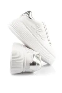 Tenisky Karl Lagerfeld Kreeper Lo Signia Embro Patch White Lthr W/Silver