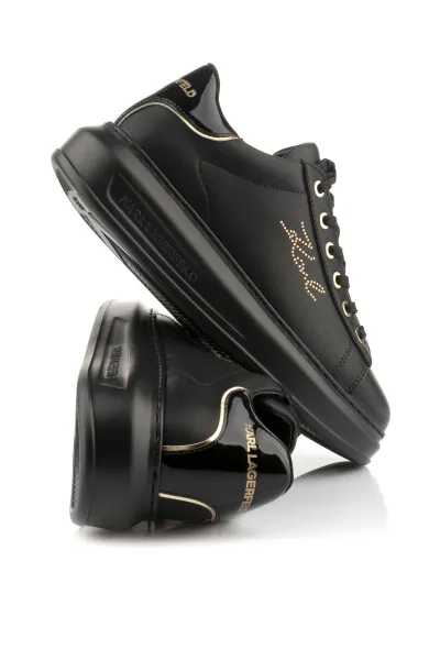 Tenisky Karl Lagerfeld Kapri Rhinestone Karl Trim Black Lthr W/Gold