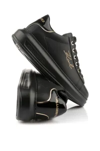 Tenisky Karl Lagerfeld Kapri Rhinestone Karl Trim Black Lthr W/Gold
