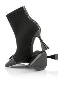 Členková Obuv Karl Lagerfeld Debut Ii Mix Knit Ankle Boot Black Knit Textile