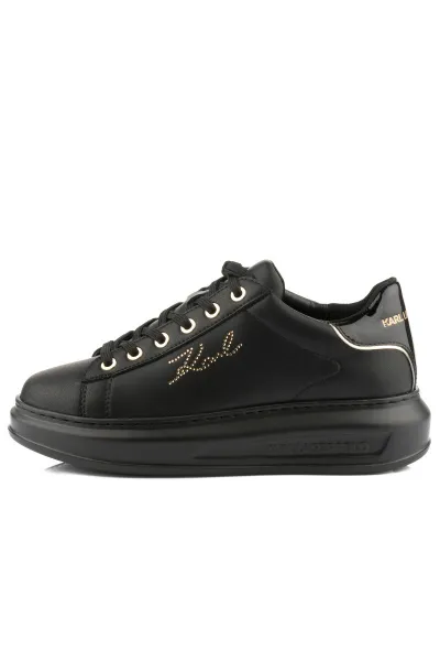 Tenisky Karl Lagerfeld Kapri Rhinestone Karl Trim Black Lthr W/Gold