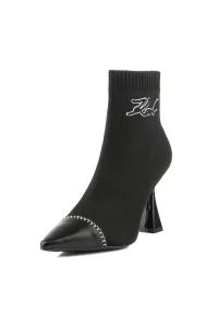 Členková Obuv Karl Lagerfeld Debut Ii Mix Knit Ankle Boot Black Knit Textile