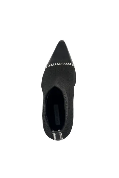 Členková Obuv Karl Lagerfeld Debut Ii Mix Knit Ankle Boot Black Knit Textile