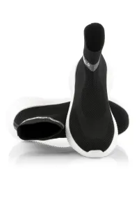 Členková Obuv Karl Lagerfeld Kreeper Run Mid Sock Boot Black Knit Textile