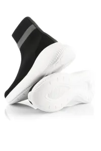 Členková Obuv Karl Lagerfeld Kreeper Run Mid Sock Boot Black Knit Textile