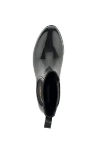 Gumáky Karl Lagerfeld Kalosh Ii Karl Signia Ankle Bt Black Rubber W/ Gold