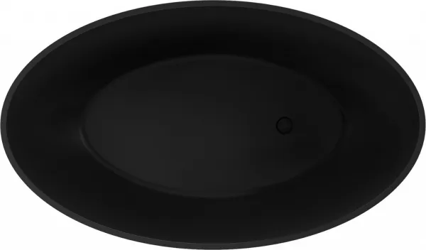 MEXEN - Prato voľne stojaca vaňa liaty mramor 170 x 100, čierna mat 57251701070