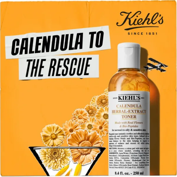 Kiehl's Calendula Herbal-Extract Toner pleťové tonikum bez alkoholu 250 ml