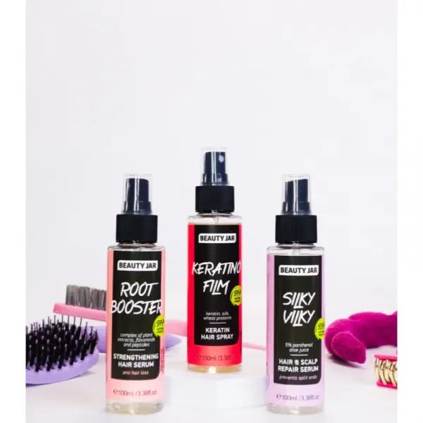 Beauty Jar Keratino Film keratínový sprej pre slabé, namáhané vlasy 100 ml