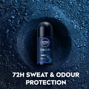 NIVEA MEN Deep Beat guličkový antiperspirant 72h pre mužov 50 ml