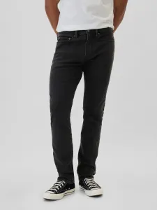 GAP V-SLIM OPP BLACK WASH Pánske nohavice, čierna, veľkosť