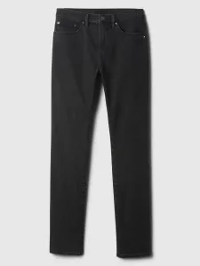 GAP V-SLIM OPP BLACK WASH Pánske nohavice, čierna, veľkosť