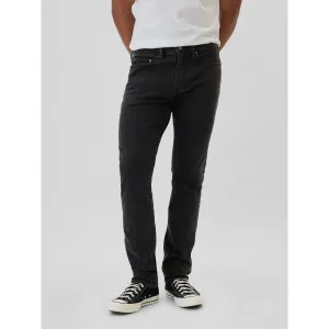 GAP V-SLIM OPP BLACK WASH Pánske nohavice, čierna, veľkosť