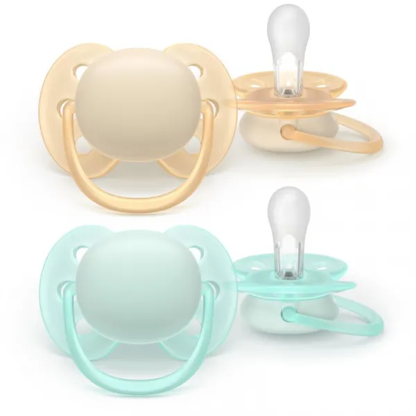 Philips AVENT Cumlík Ultrasoft Premium neutral 0-6m 2 ks