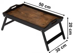 Podnos AURELIA RUSTIC čierny / hnedý